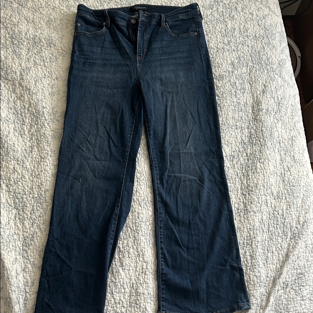 Liverpool Women's Dark Blue Flare Jeans